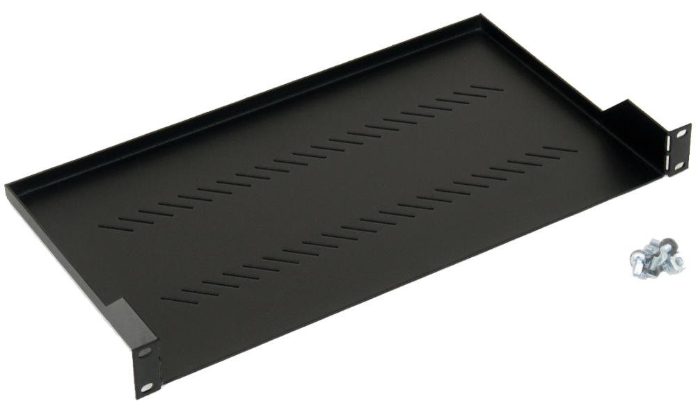 Triton Polička s perforáciou 1U / 250mm, max.nosnost 20kg