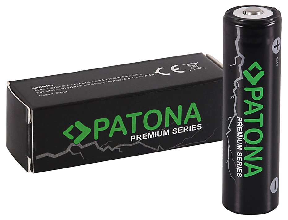 PATONA nabíjecí baterie 18650 Li-lon 3350mAh PREMIUM 3,7V vyvýšený plus pól