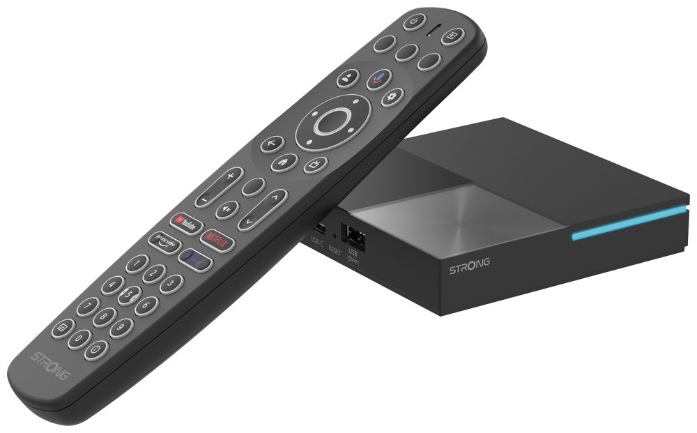 STRONG android box SRT LEAP-S3PRO/ 4K UHD/ H.265/HEVC/ NETFLIX/ Disney+/ Chromecast/ HDMI/ USB/ LAN/ Wi-Fi 6/ Google TV