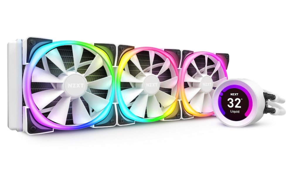 POUŽITÉ - NZXT vodní chladič Kraken Z73 RGB /3x120mm fan/ LGA2066/2011(-3)/1366/1156/1155/1151/1150/AM4/ 2,36"LCD disp....