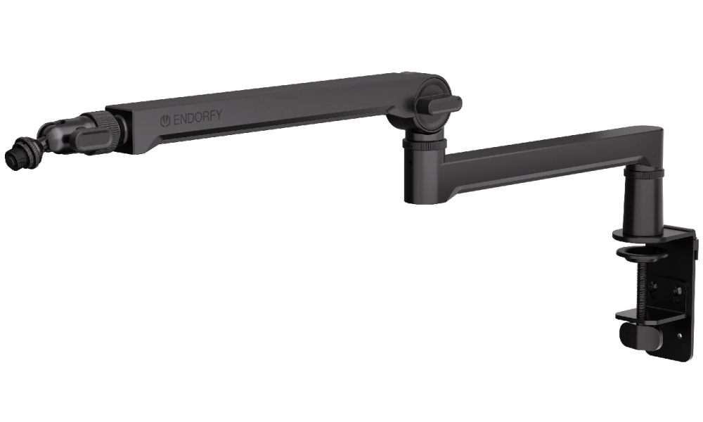 Endorfy rameno na mikrofon Broadcast Low Profile Boom Arm / 360st. rotace / kulová hlava / černý