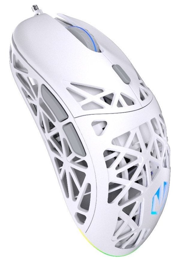 Endorfy myš LIV Onyx White / PAW3311 / Khail GM 4.0 / ARGB / drátová / ultralehká / bílá