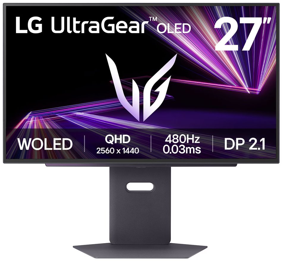 LG monitor 27GX790A-B 27" OLED/2560x1440/0,03ms/16:9/480Hz/4-pole HP/ HDMI / DP / USB/G-SYNC/ VESA
