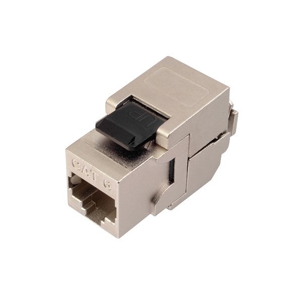 Solarix keystone c6 STP RJ45 strieborný samorezná