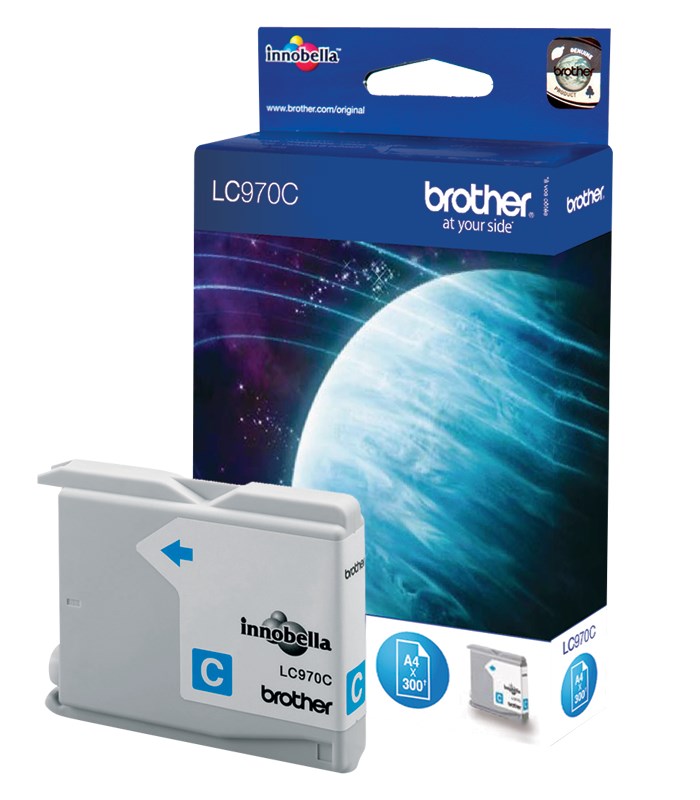 BROTHER inkoustová náplň LC-970C/ Azurová