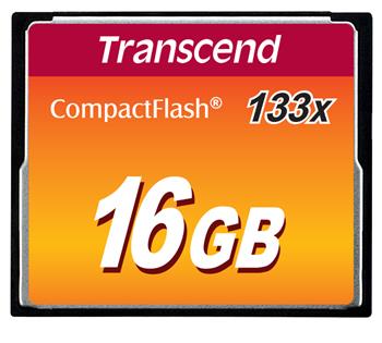 Transcend 16GB CF (133X) paměťová karta (MLC)