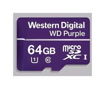 WD MicroSDXC karta 64GB Purple WDD064G1P0C Class 10, 16 TBW