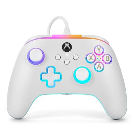 PowerA Advantage Kabelový ovladač pro Xbox Series X|S s technologií Lumectra - Bílá