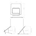 FELLOWES stojan na notebook BREYTA/ 268mm x 14mm x 235mm/ bílý