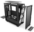 NZXT skříň H7 Flow RGB edition / ATX / 3x 140 mm fan / USB-C / 2x USB / prosklená bočnice / mesh panel / RGB / černá