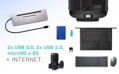 i-tec dokovací stanice USB-C Metal Ergonomic 4K 3x Display, Power Delivery 85W + univerzální nabíječka 100W (bundle)