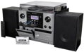 Soundmaster Elite line MCD5600SW/ Gramofon/ CD/ 2x kazeta/ BT/ DAB+/ MP3/ 2x5W/ Stříbrno-černá