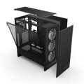 NZXT skříň H5 Flow RGB edition / 2x120 mm fan / USB 3.0 / USB-C 3.1 / RGB / průhledná bočnice / mesh panel / černá
