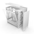 NZXT skříň H5 Flow RGB edition / 2x120 mm fan / USB 3.0 / USB-C 3.1 / RGB / průhledná bočnice / mesh panel / bílá