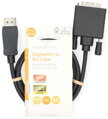 NEDIS kabel DisplayPort - DVI/ zástrčka DisplayPort - 24+1pinová zástrčka DVI-D/ černý/ bulk/ 1m