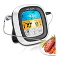 HELMER digitální vpichový kuchyňský teploměr TM 23/ LCD displej/ - 20 až 300 °C/ černo-stříbrný