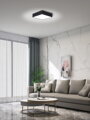 IMMAX NEO CANTO SLIM Smart stropní svítidlo 28x28cm 22W 1610lm černé Zigbee 3.0, TUYA