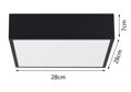 IMMAX NEO CANTO SLIM Smart stropní svítidlo 28x28cm 22W 1610lm černé Zigbee 3.0, TUYA