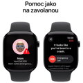 Apple Watch Series 10 GPS 42mm Klavírně černý hliník s černým sportovním řemínkem - S/M