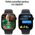 Apple Watch Series 10 GPS 42mm Klavírně černý hliník s černým sportovním řemínkem - S/M