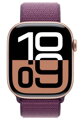 Apple Watch Series 10 GPS 46mm Růžově zlatý hliník se švestkovým provlékacím řemínkem
