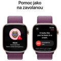 Apple Watch Series 10 GPS 46mm Růžově zlatý hliník se švestkovým provlékacím řemínkem