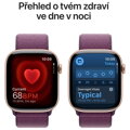 Apple Watch Series 10 GPS 46mm Růžově zlatý hliník se švestkovým provlékacím řemínkem