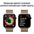 Apple Watch Series 10 GPS + Cellular 42mm Zlatý titan se zlatým milánským tahem