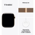 Apple Watch Series 10 GPS + Cellular 42mm Zlatý titan se zlatým milánským tahem