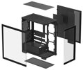 DEEPCOOL skříň CG580 / ATX / 2xUSB 3.0 / panoramatická / tvrzené sklo / černá