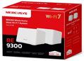 TP-Link Mercusys Halo H47BE(2-pack) WiFi systém, WiFi 7, BE9300, 1,5GHz Quad-Core CPU, 3x 2,5GWAN/LAN