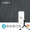 NEDIS Wi-Fi chytré dekorativní LED/ teplá až studená bílá/ 200 LED's/ Android & iOS/ Nedis® SmartLife/ 5 x 4 m