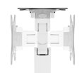 Neomounts  DS70-250WH1 Neomounts NEXT Slim Desk Mount, single display (topfix clamp/grommet), white