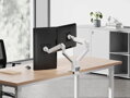 Neomounts DS70-250WH2 Neomounts NEXT Slim Desk Mount, double display (topfix clamp/grommet), white