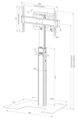 Neomounts FL45S-825BL1 Neomounts MOVE Up Display Floor Stand (37-75