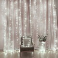 POŠKOZENÝ OBAL - COLORWAY LED girlanda/ vnitřní / 300 LED / délka 3 x 3m / studená bílá/ AC 220V