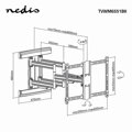 NEDIS nástěnný TV držák/ 37 - 80