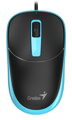 GENIUS DX-123 Ocean Blue/ drátová/ 1200 dpi/ USB/ černomodrá