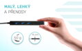 i-tec USB HUB ADVANCE / 3 porty / USB 3.0 / Gigabit Ethernet adaptér (RJ45) / slim / čierny