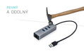i-tec USB 3.0 HUB METAL / 3 porty / USB 3.0 na Gigabit Ethernet adaptér (RJ45) / sivý