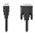 NEDIS kabel HDMI - DVI/ konektor HDMI - zástrčka DVI-D 24+1pinová/ černý/ bulk/ 2m