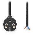 NEDIS napájecí kabel k vysavači/  CEE 7/17/ 250 V AC/ PVC/ černý/ 7 m