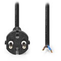 NEDIS napájecí kabel k vysavači/  CEE 7/17/ 250 V AC/ PVC/ černý/ 15 m