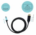 i-tec USB 3.1 Type C kabelový adaptér 4K/ 60 Hz 150cm/ 1x Display Port