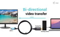 i-tec USB-C DisplayPort Bi-Directional kabelový adaptér 8K/30Hz 150cm