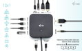 i-tec dokovací stanice/ 2x USB-C/ 2x USB 2.0/ 3x USB 3.0/ HDMI/ 2x DP/ LAN/ Power Delivery 100 W + univ. nabíječka 100 W