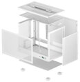 DEEPCOOL skříň CH160 / miniITX / USB 3.0 / USB-C / prosklená bočnice / držadlo / bílá