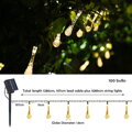 IMMAX LED solární dekorační řetěz DROP, 100xLED, IP65, teplá bílá, 10m