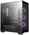 DEEPCOOL skříň CG580 4F / ATX / 4x120mm ARGB fans / 2xUSB 3.0 / panoramatická / tvrzené sklo / černá