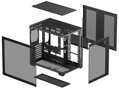 DEEPCOOL skříň CG530 / ATX / USB 3.0 / USB-C/ panoramatická / černá